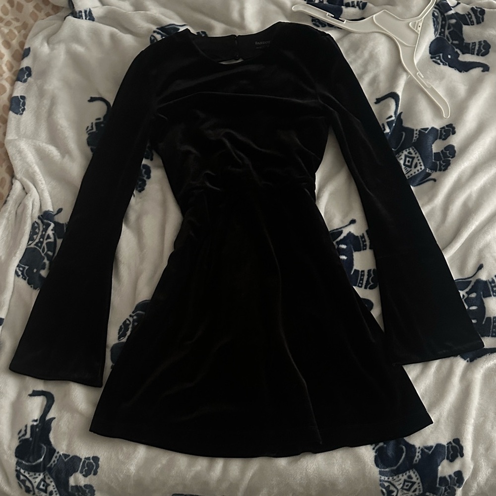 Bardot Black Velvet Dress